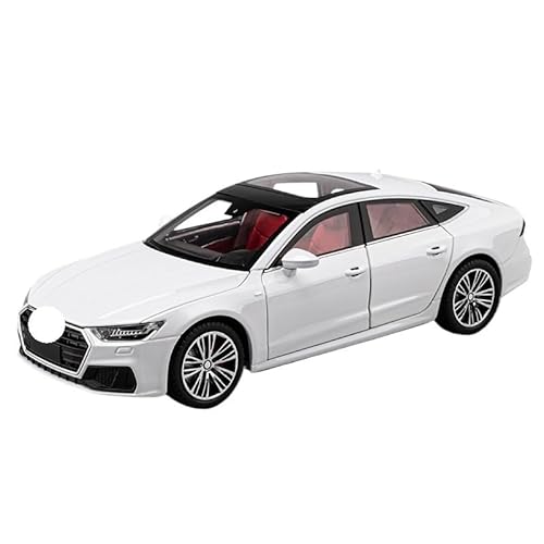 GUOLAIXIANG Für Große A7-Automodellsammlung Simulationslegierungsautomodell Sportwagen-Ornament-Sammlungsmodell(White) von GUOLAIXIANG