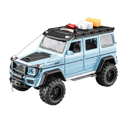 GUOLAIXIANG Für Große G550 Modifizierte Legierung Auto Modell Simulierte Geländewagen Figur Metall Ornament(Blue) von GUOLAIXIANG