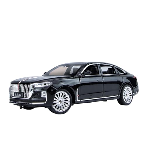 GUOLAIXIANG Für Hongqi H9 Original Automodell Automodell Simulation Legierung Sammlung Ornamente 1:24(Black) von GUOLAIXIANG