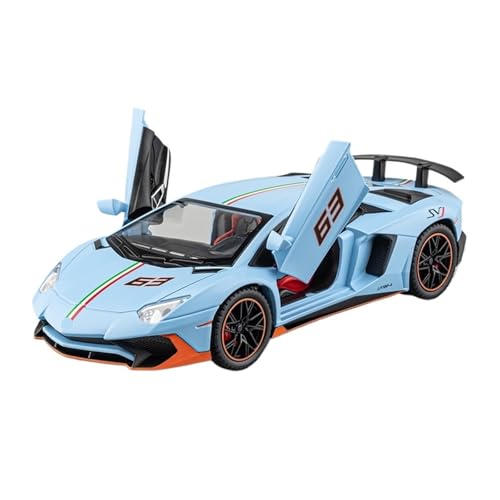 GUOLAIXIANG Für LP780 1:22 Legierung Auto Sound Und Licht Scissor Tür Exquisite Simulation Klassische Sportwagen Sammlung Modell Ornament(Blue) von GUOLAIXIANG