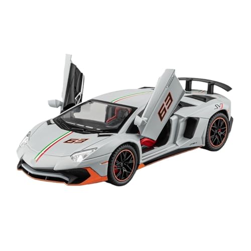 GUOLAIXIANG Für LP780 1:22 Legierung Auto Sound Und Licht Scissor Tür Exquisite Simulation Klassische Sportwagen Sammlung Modell Ornament(Gray) von GUOLAIXIANG