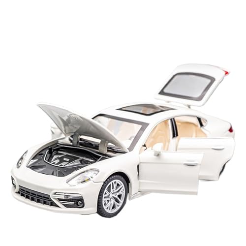 GUOLAIXIANG Für Legierung Modell Auto 1/24 Ornament Metall Simulation Auto Modell Sammlung Ornament(White) von GUOLAIXIANG