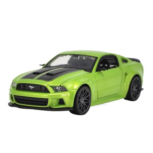 GUOLAIXIANG Für Mustang Automodell 1:24 Simulation Legierung Automodell Ornamente Sammlung(Green) von GUOLAIXIANG