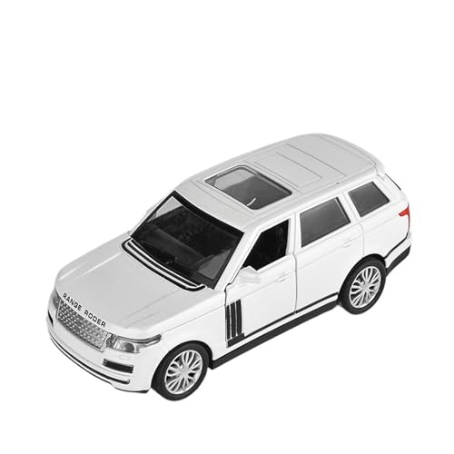 GUOLAIXIANG Für Range Sport Auto Modell Simulation Legierung Ornamente Off-Road SUV(White) von GUOLAIXIANG