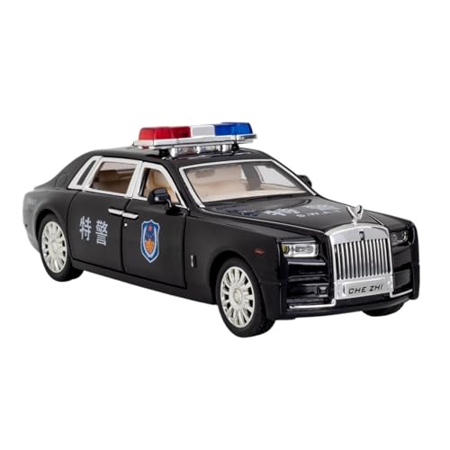 GUOLAIXIANG Für Rolls-Royce Phantom Polizei Auto Legierung Modell Simulation Ornamente Sammlerstücke(Black) von GUOLAIXIANG