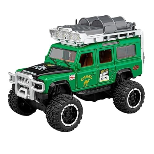 GUOLAIXIANG Für Sammlung Modell Polizei Auto Legierung Simulation Modell Polizei Geländewagen Modell Auto(Green) von GUOLAIXIANG