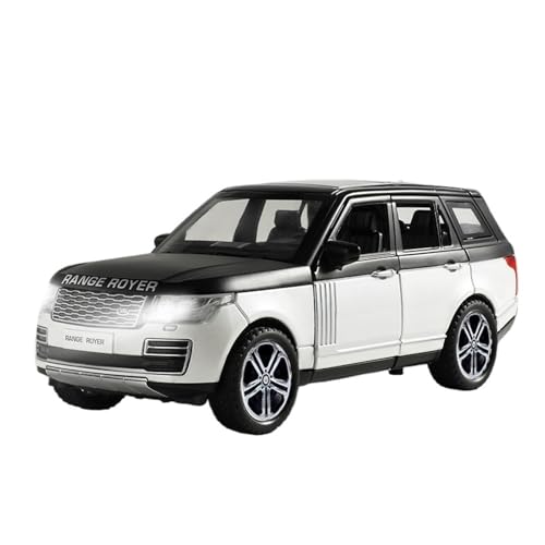 GUOLAIXIANG Für Sechs Tür 1:32 Simulation Legierung Auto Modell Sammlung Ornament Off-Road Auto Modell Sound Und Licht Feedback Ornament(White) von GUOLAIXIANG