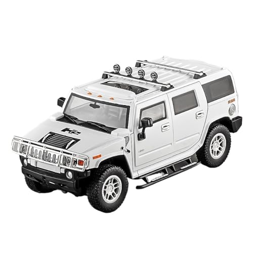 GUOLAIXIANG Für Übergroße 1:18 Legierungsauto-Modell-Metallornamente Simulierte Geländewagen-Modellornamente(White) von GUOLAIXIANG