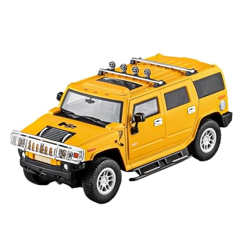 GUOLAIXIANG Für Übergroße 1:18 Legierungsauto-Modell-Metallornamente Simulierte Geländewagen-Modellornamente(Yellow) von GUOLAIXIANG