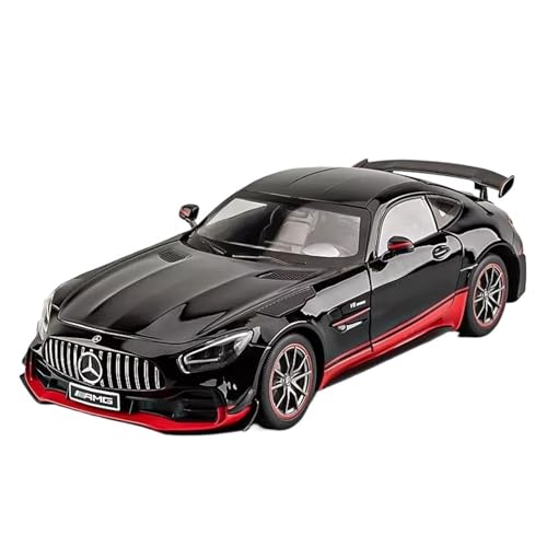 GUOLAIXIANG Spielzeug 1/18 Auto Modell Lenkung Stoßdämpfer Spielzeug Simulation Auto Modell Sammlung Für Große Größe AMG GTR Legierung(Black) von GUOLAIXIANG