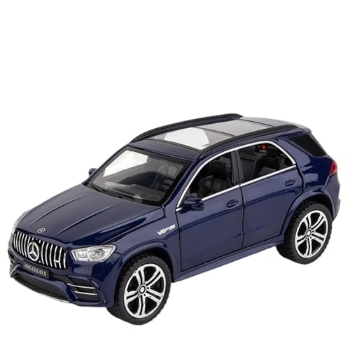 GUOLAIXIANG Spielzeug 1/32 Diecast Auto Für Jungen Mädchen Erwachsene Geschenk Für AMG GLE 63S Modell Auto Zurückziehen Mit Sound Und Licht Spielzeug Auto(Blue) von GUOLAIXIANG