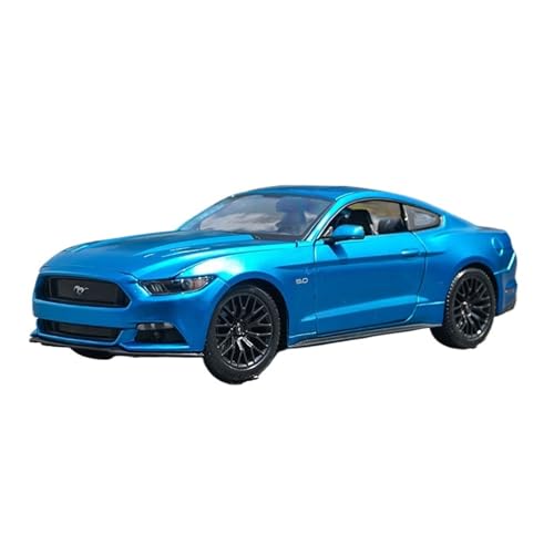 GUOLAIXIANG Spielzeug 1:18 Für 2015 Ford Mustang GT Legierung Auto Modell Lenkung Stoßdämpfer Spielzeug Simulation Auto Modell Sammlung(Blue) von GUOLAIXIANG