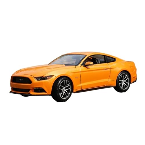 GUOLAIXIANG Spielzeug 1:18 Für 2015 Ford Mustang GT Legierung Auto Modell Lenkung Stoßdämpfer Spielzeug Simulation Auto Modell Sammlung(Orange) von GUOLAIXIANG