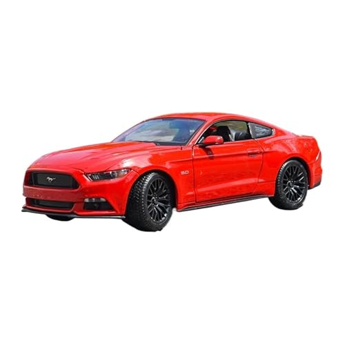 GUOLAIXIANG Spielzeug 1:18 Für 2015 Ford Mustang GT Legierung Auto Modell Lenkung Stoßdämpfer Spielzeug Simulation Auto Modell Sammlung(Red) von GUOLAIXIANG