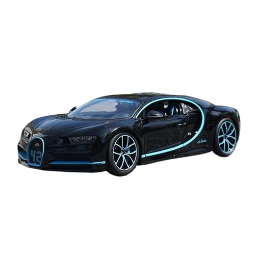 GUOLAIXIANG Spielzeug 1:18 Für Chiron Legierung Auto Modell Lenkung Stoßdämpfer Spielzeug Simulation Auto Modell Sammlung(Black) von GUOLAIXIANG