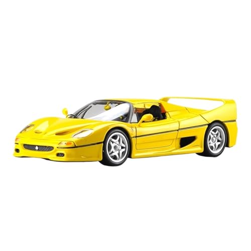 GUOLAIXIANG Spielzeug 1:18 Für F50 Legierung Auto Modell Lenkung Stoßdämpfer Spielzeug Simulation Auto Modell Sammlung(Yellow) von GUOLAIXIANG