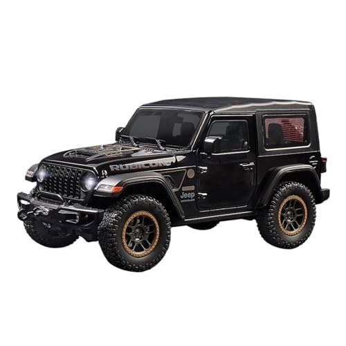 GUOLAIXIANG Spielzeug 1:18 Spielzeug Simulation Auto Modell Sammlung Für Wrangler Robinan Legierung Auto Modell Lenkung Stoßdämpfer(Black) von GUOLAIXIANG