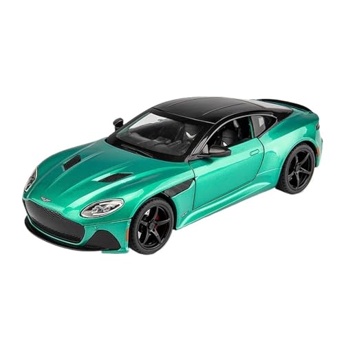 GUOLAIXIANG Spielzeug 1:22 Für Aston Martin DBS Automodell, Zurückziehbares Autospielzeug Mit Sound Und Licht, Karosserie Aus Zinklegierung(Green 01) von GUOLAIXIANG