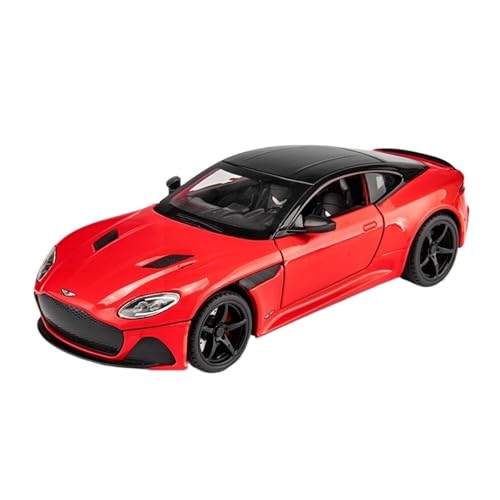 GUOLAIXIANG Spielzeug 1:22 Für Aston Martin DBS Automodell, Zurückziehbares Autospielzeug Mit Sound Und Licht, Karosserie Aus Zinklegierung(Red) von GUOLAIXIANG