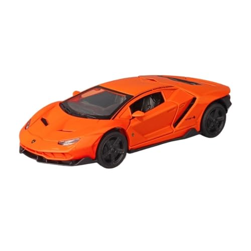 GUOLAIXIANG Spielzeug 1:32 Zurück Auto Spielzeug Mit Ton Und Licht Zinklegierung Körper Für LP770-4 Auto Modell Pull(Orange) von GUOLAIXIANG