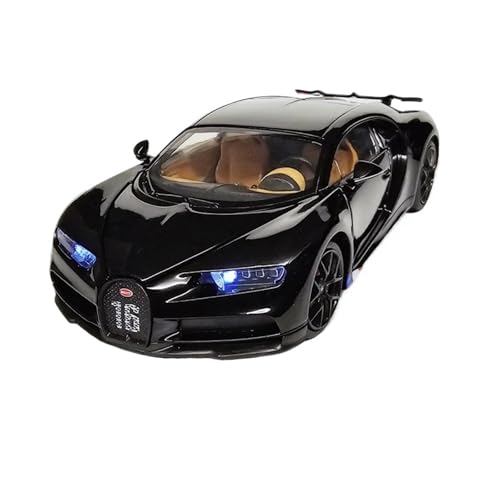 GUOLAIXIANG Spielzeug Legierung Für Chiron Auto Modell Lenkung Stoßdämpfer Spielzeug 1:32 Simulation Auto Modell Sammlung(Black) von GUOLAIXIANG