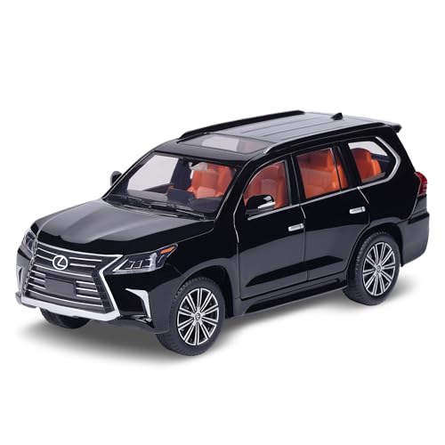 GUOLAIXIANG Spielzeug Legierung Für Lexus LX570 Auto Modell Lenkung Stoßdämpfer Spielzeug 1:32 Simulation Auto Modell Sammlung von GUOLAIXIANG