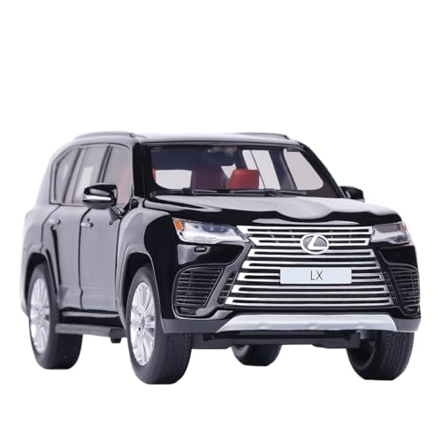 GUOLAIXIANG Spielzeug Legierung Für Lexus LX600 Auto Modell Lenkung Stoßdämpfer Spielzeug 1:32 Simulation Auto Modell Sammlung(Black) von GUOLAIXIANG