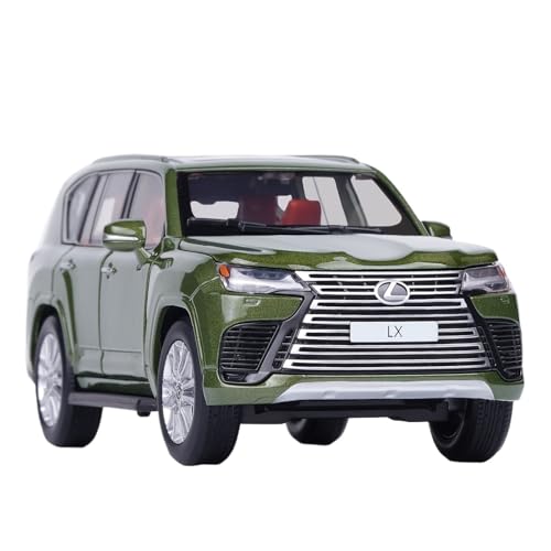 GUOLAIXIANG Spielzeug Legierung Für Lexus LX600 Auto Modell Lenkung Stoßdämpfer Spielzeug 1:32 Simulation Auto Modell Sammlung(Green) von GUOLAIXIANG