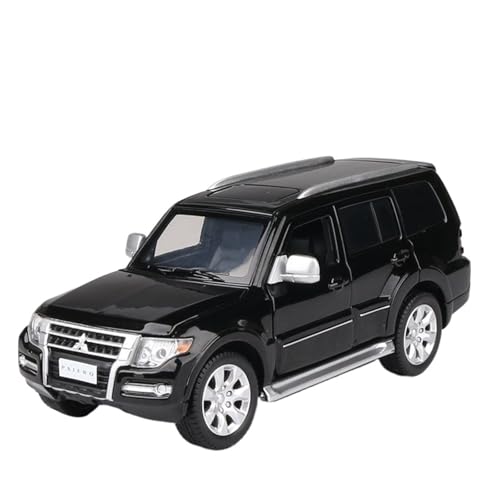 GUOLAIXIANG Spielzeug Legierung Für Pajero Auto Modell Lenkung Stoßdämpfer Spielzeug 1:32 Simulation Auto Modell Sammlung(Black) von GUOLAIXIANG