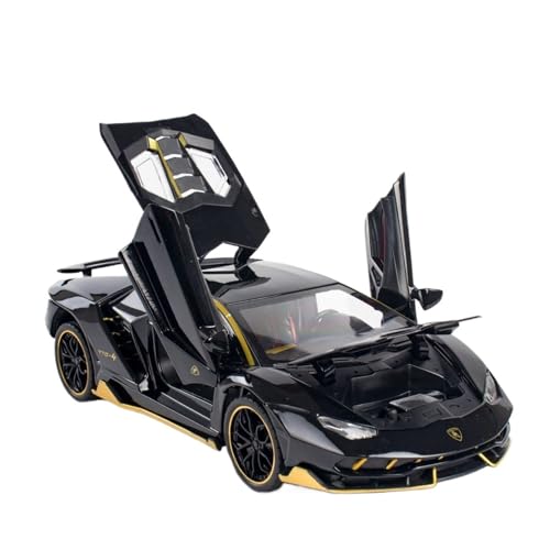 Spielzeug 1/24 Legierung Supersportwagen Modell Big Bull Luxusauto Geschenk Für LP770-4 Automodell Simulation(Black) von GUOLAIXIANG