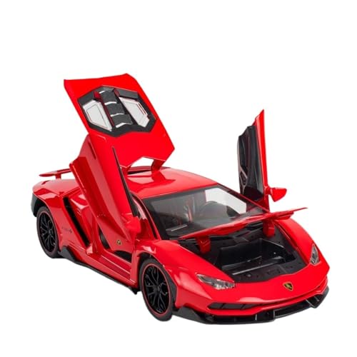 Spielzeug 1/24 Legierung Supersportwagen Modell Big Bull Luxusauto Geschenk Für LP770-4 Automodell Simulation(Red) von GUOLAIXIANG