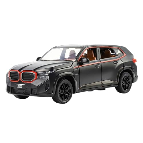 Spielzeug 1/32 Back Toy Car Mit Licht Und Sound Für XM New Power Model Car Diecast Collectible Pull(Black) von GUOLAIXIANG