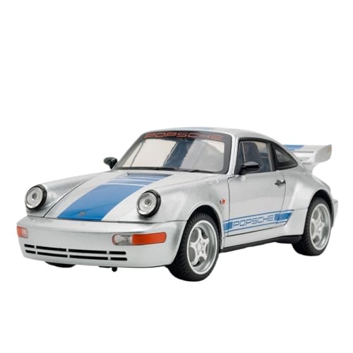 Spielzeug 1:24 Für Pors-Che 911 Carrera RS Automodell, Zurückziehbares Autospielzeug Mit Sound Und Licht, Karosserie Aus Zinklegierung(Yellow) von GUOLAIXIANG