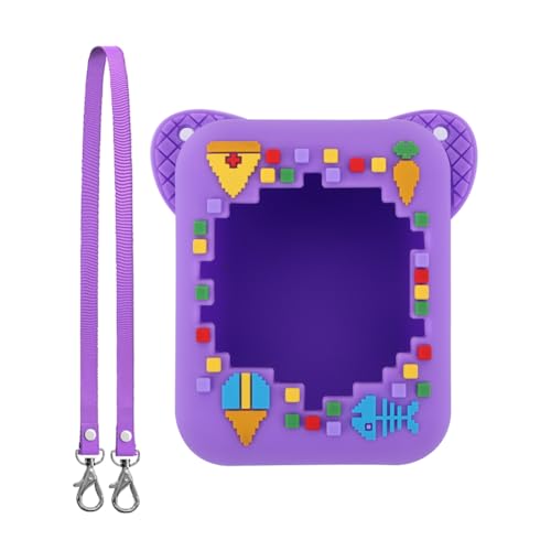 GUOMIYOYO Silikon-Reisetasche mit Trageband, schützender Aufbewahrungshalter, stoßfest, Drop, 3D-Lebensmitteldruck für Interactive Toy Digital Pet von GUOMIYOYO