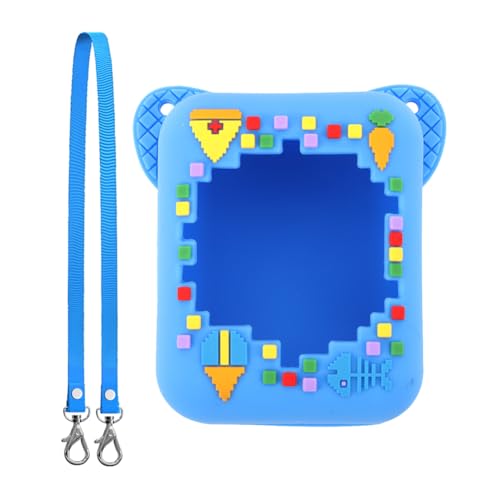 GUOMIYOYO Silikon-Schutzhülle mit Lanyard, schützender Aufbewahrungshalter, stoßfest, 3D-Lebensmitteldruck für Digital Pet Interactive Virtual Toy von GUOMIYOYO