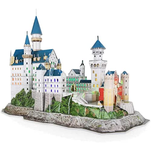 GUOQDAMI Toys Led Creative Puzzles 3D Three-Dimensional Jigsaw Puzzle Adult Simulation Large-Scale Assembled Model Support Multiple Assembly New von GUOQDAMI