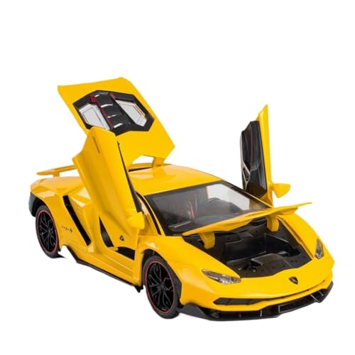 1/24 Für Lamborghini LP770-4 Automodell Simulation Legierung Supersportwagen Modell Big Bull Luxusauto Geschenk(Yellow) von GUOXUN