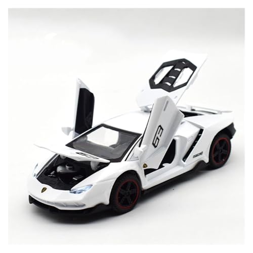 1/32 Für Lamborghini LP770-4 63 Automodell Simulation Legierung Supersportwagen Modell Big Bull Luxusauto Geschenk(White) von GUOXUN