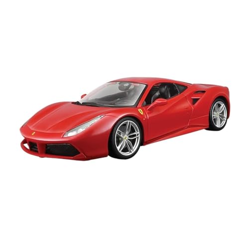 1:18 Für 458 488 GTB Legierung Auto Modell Lenkraddämpfer Spielzeug Simulation Auto Modell Kollektion(Red01) von GUOXUN