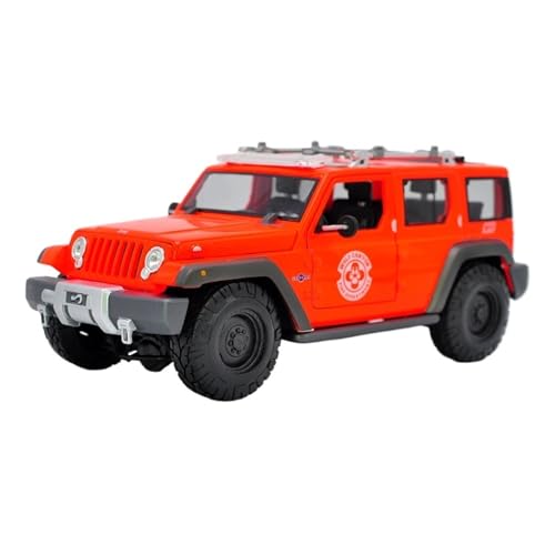 1:18 Für Wrangler Rettungsfahrzeug Legierung Auto Modell Lenker Stoßdämpfer Spielzeug Simulation Auto Modell Sammlung von GUOXUN