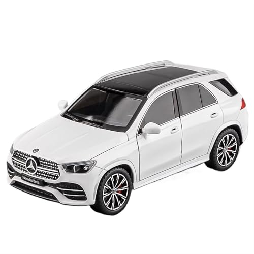 Für 1/24 GLE350 Geländewagenmodell Legierung Sound Und Licht Feedback Auto SUV Spielzeug Außergewöhnliche Textur Langlebiges Und Klassisches Automodell(White) von GUOXUN