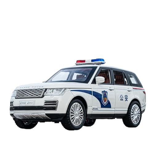 Für 1/24 Rover-Range Polizeiauto Legierung Sound Und Licht Zurückziehen Ornamente Sammlung Modell Auto von GUOXUN