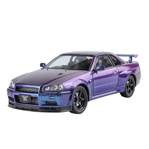 Für 1:24 Nisang GTR-Automodellsimulationslegierungen Kann Die Desktop-Vitrine-Sammlung Verwendet Werden(Purple) von GUOXUN