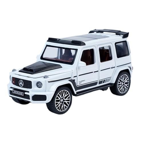 Für 1:32 Benchi Big G Auto Modell G800 Auto Modell Legierung Sammlung Ornament Off Road Spielzeug(White) von GUOXUN