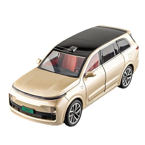 Für L9 Automodell 1:24 Modell Legierung Simulation Sammlung Kinderspielzeugauto New Energy Car Boy Large(L9 Gold) von GUOXUN