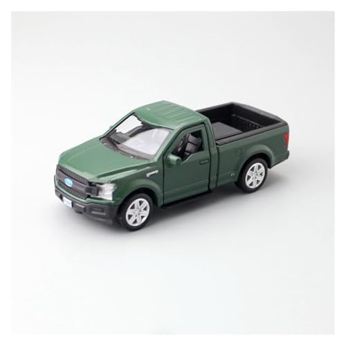 Für: 1:36 F-150 Pickup Car Modell Sound I Licht Pull Back Simulation Modell Mit Legierung(Green) von GUOXUN