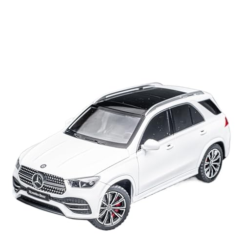 Für: Benz GLE SUV, Automodell Aus Legierung Im Maßstab 1/24, Mit Hochsimulierter Pullback-Sound- Und Lichtfunktion(White) von GUOXUN