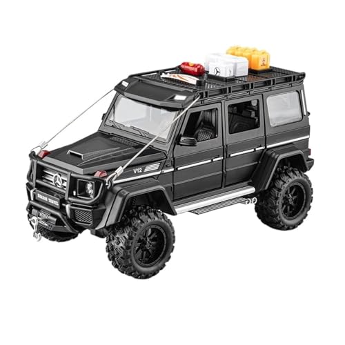 GUOXUN 1/24 Geeignet Für Mercedes-Benz G550 Legierung Druckguss Auto Modell Sport Auto Spielzeug Pull Back Spielzeug Auto(Black) von GUOXUN