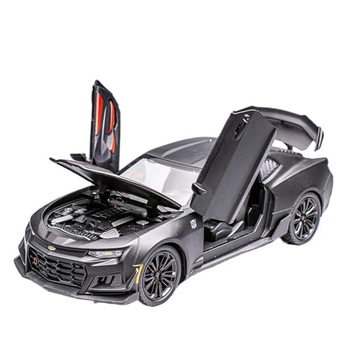 GUOXUN 1/24 Maßstab Auto Spielzeug für Camaro Legierung Auto Modell Sound und Licht Simulation Exquisite Innen Design(Black) von GUOXUN