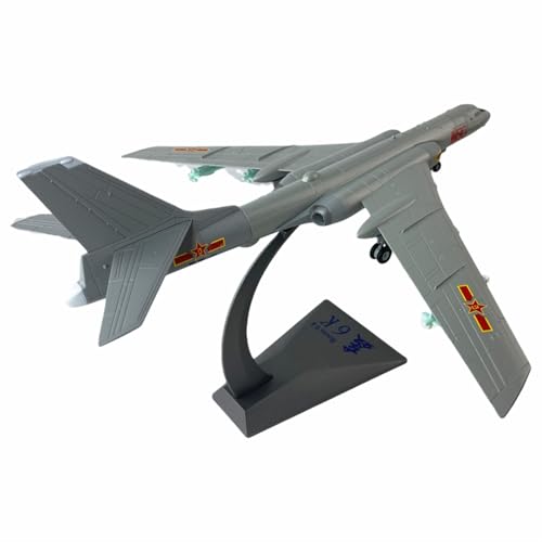 GUOXUN 1:100 für H-6K Bomber H6 H-6 Fertigprodukt Simulation Flugzeugmodell Militärisches statisches Flugzeugmodell Sammlung Ornamente von GUOXUN